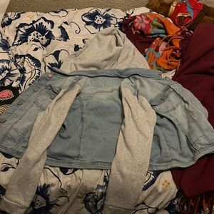 Grey/blue Jean jacket